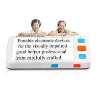 Loupe numérique Portable Grossissement 4-32 Fois Aides à la Basse Vision électronique Loupe numérique vidéo 5,0 Pouces Aide à la Lecture électronique Multifonction pour malvoyants Efficency