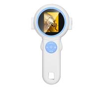 Loupe numérique portable pour enfants - Design léger - Facile à utiliser - Outil d'observation microscopique - Pour école et l'extérieur - Microscope LED