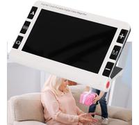Loupe Numérique Vidéo Portable 7 Pouces, Aides à la Lecture Électroniques Portables 2-32X avec Double Fonction de Vue de Loin Et de Près, pour Malvoyants