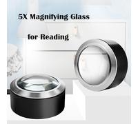 Loupe optique 5X pour la lecture, outil domestique de lecture ABS LED HD