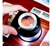 Loupe optique double couche 30X avec 3 lumières LED et plaque d'échelle intégrée, loupe portable éclairée pour bijoux, textiles, timbres, 6 x 5 x 4,6 cm