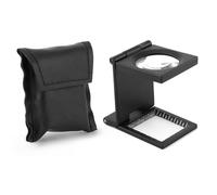 Loupe Pliable 10X 28mm en Alliage de Zinc avec Échelle, Portable, Noir, pour Montre et Bijouterie