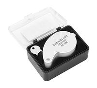 Loupe Pliable de Bijoutier Éclairée 40X, Loupe de Bijoux Éclairée Portative pour Bijoux, Pierres Précieuses, Timbres