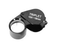 Loupe pliante triplet Benel Optics Byomic BYO-IT1518 15x18mm pour bijoutiers et inspection de précision