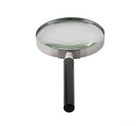 Loupe portable 5X avec lentilles en verre optique pour améliorer la lecture de petits textes (90 mm)