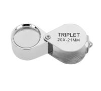 Loupe Portable, avec Boîte de Rangement, Loupe, Loupe, Minéral Robuste pour Toujours Utiliser (20x)