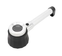 Loupe Portative 45X, Loupe éclairée avec 3 Lumières LED, Loupe LED avec échelle de Mesure pour Observer Les Circuits de Timbres des Plantes pour la Lecture des Personnes âgées