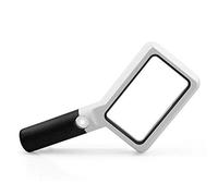 Loupe portative avec lumière LED COB, lentille Acrylique 2X/20, Aide à la Lecture éclairée Portable, loupe pour la Lecture de Livres, journaux, Observation d'insectes et de Loisirs, Science