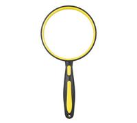 Loupe portative avec poignée en caoutchouc antidérapante bicolore et verre optique loupe 5-10x pour une visualisation claire des poignées en caoutchouc loupe