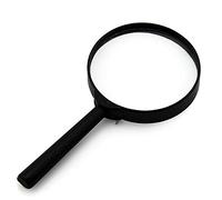 Loupe portative noire de loupe de 75mm pour la lecture écologique et pratique