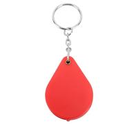 Loupe Porte-clés grossissement 10X Mini loupe Portable avec Porte-clés Lecture en extérieur (Rouge)