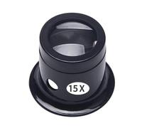 Loupe professionnelle pour bijoutier 15X - Loupe de bijouterie - Outil d'horloger pour timbre, pièce de monnaie, réparation de diamants