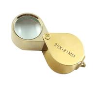 Loupe Puissante,30x Pliable Portable Et Étanche,Verre Grossissant pour Petits Caractères | pour Pièces De Monnaie Bijoux Timbres Or Argent Bijoutiers Collectionneurs Experts Estimateurs