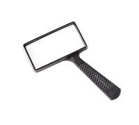 Loupe rectangulaire Portable avec lentille 10x - Loupe éclairée pour Lecture de Livres, journaux, Cartes, pièces de Monnaie, Bijoux, Personnes âgées et malvoyantes