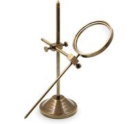 Loupe réglable en laiton antique - Loupe de bureau vintage avec base de protection pour la lecture, l'artisanat (1, seconde antiquité)