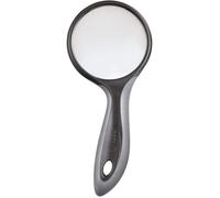Maped Loupe ronde 75 mm - poignée soft touch, verre fumé, grossissement 3×, Noir/Gris