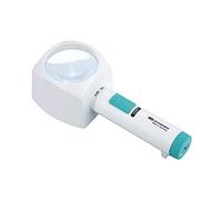 Loupe sur Pied - Loupe de Lecture avec support et lumière LED - 4500 K - Blanc Neutre - Fabriquée en Allemagne - Grossissement 4X (12D) - Asphérique - Lentille 70 mm - Contraste élevé - Suisse ÖKOLUX