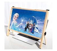 Loupe universelle pour écran HD 21" avec angle réglable, Blu-ray ultra-transparent 3X pour ordinateur portable, tablette et téléphone(Brown)