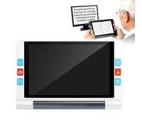 Loupe Vidéo Électronique (grossissement 2X À 20x), Loupe De Lecture (20 Cm), 16 Go: Photos 13 Mégapixels + 4 H D’autonomie, Compatible avec Ordinateur Et TV, Support Pliable À 45°,White