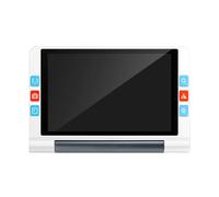 Loupe Vidéo Numérique 8 Pouces, Aide À La Lecture (grossissement 2-20x), Mémoire 16 Go, Objectif À Mise Au Point Rapprochée Et Lointaine (13 Millions De Pixels), Lampe Torche,White