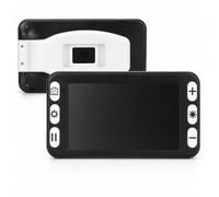 Loupe vidéo numérique Portable Aide à la Lecture électronique 5 Pouces Zoom 2X-48X 26 Modes de Couleur Double caméra et poignée Pliable pour Les Personnes malvoyantes,Black-5 inch