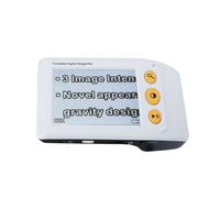 Loupe Vidéo Numérique pour Malvoyants, Loupe Électronique, Aide à la Lecture pour Seniors, Écran LCD 3,5 Pouces, Zoom 2-25x, Blanc.