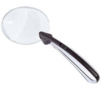 Loupe WEDO avec lumière LED ronde sans cadre Diamètre : 80 mm Lentille en plastique