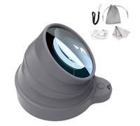 Loupe x4 lumineuse fishtec - corps en silicone, rétractable