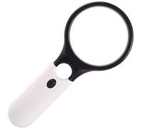 Loupes Aides à la Vision Loupe portative à LED avec lumière Loupe Haute Puissance avec lumière sans Distorsion Éclairée pour la Lecture Couture Artisanat Artisanat Passe-Temps Nouvelle lentille en