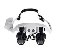 Loupes de Casque éclairées, 8X, 15X, 23X avec 2 lumières LED, loupe sans tête pour l'électronique, l'artisanat des Cils, la réparation de Circuits de Bijoux et de Montres
