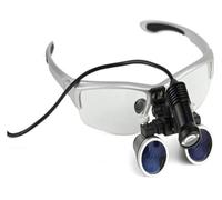 Loupes Dentaires 3.5X avec Éclairage LED Réglable - Lunettes Binoculaires pour Soins et Travaux de Précision, Étui Portable Chargeur Inclus