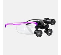 Loupes Dentaires 3.5x, Lunettes Frontales À Led, Loupes Grand Champ Pour Dentisterie, Ophtalmologie Ou Peau(Purple)