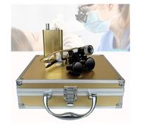 Loupes Dentaires Avec Lampe Frontale LED 3W - Loupe Binoculaire 2,5X/3,5X Pour Dentistes Et Chirurgiens, Monture Ergonomique Sur Tête, Champ De Vision Clair, Distance Travail 320-420 Mm