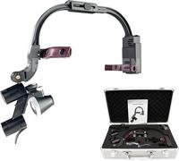 Loupes dentaires, grossissement 3,5x, lampe frontale chirurgicale, set complet 35X
