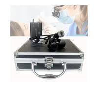 Loupes Dentaires Professionnelles Avec Lampe Frontale LED 3W - Loupe Binoculaire Chirurgicale 2,5X / 3, Pour Dentistes, Ergonomiques Montées Sur Tête, Distance De Travail 320-420 Mm