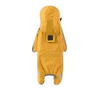 LOUPKC Manteau de Pluie imperméable et réfléchissant for Chien, Veste de Pluie à Capuche for Animaux de Compagnie, 4 Pattes, Poncho de Pluie léger, vêtements for Petits, Moyens et grands Chiens(L)