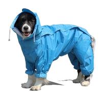LOUPKC Manteau imperméable for grands Chiens, vêtements for Chiots et Chiens Moyens, Veste imperméable à Capuche aux Quatre Coins, Poncho for Animaux de Compagnie(8,24)