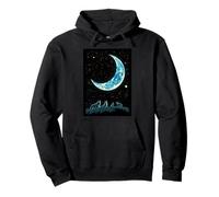 Loups au Clair de Lune, observateurs Nocturnes, Gardiens célestes, Nature Sauvage Sweat à Capuche