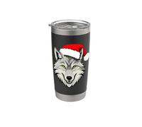 Loups de Noël Gobelet isotherme en acier inoxydable double paroi