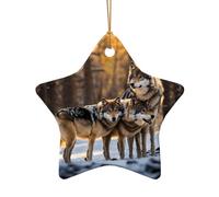Loups Décoration de Noël - Décoration de sapin de Noël, cadeau festif, cadeau pour les amis