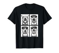 Loups drôles avec Lunettes de Soleil pour Amateurs de café Barista Wolf T-Shirt