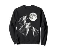 Loups Hurlant À La Lune Loup Sweatshirt