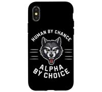 Loups Loups, Humains par Hasard, Alpha par Choix Coque pour iPhone X/XS