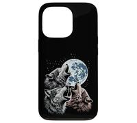 Loups maudits Lune Hurlant drôle Loup Meme Parodie Homme Femme Enfant Coque pour iPhone 13 Pro