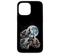 Loups maudits Lune Hurlant drôle Loup Meme Parodie Homme Femme Enfant Coque pour iPhone 13 Pro Max