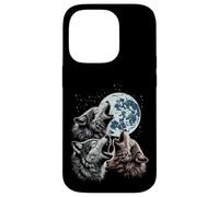 Loups maudits Lune Hurlant drôle Loup Meme Parodie Homme Femme Enfant Coque pour iPhone 14 Pro