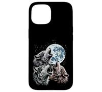 Loups maudits Lune Hurlant drôle Loup Meme Parodie Homme Femme Enfant Coque pour iPhone 15