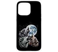 Loups maudits Lune Hurlant drôle Loup Meme Parodie Homme Femme Enfant Coque pour iPhone 15 Pro Max