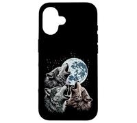 Loups maudits Lune Hurlant drôle Loup Meme Parodie Homme Femme Enfant Coque pour iPhone 16