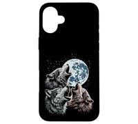 Loups maudits Lune Hurlant drôle Loup Meme Parodie Homme Femme Enfant Coque pour iPhone 16 Plus